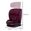 A child car seat with dimensions indicated by lines and text. Anteprima dell’immagine prodotto