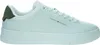 Weiße Herrensneaker mit grünen Kontrastdetails und Produktbild-Vorschau 1