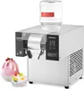 A commercial snow ice maker with a water bottle on top, and two bowls of shaved ice in front. Produktbild-Vorschau