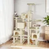 tectake® Kratzbaum Entissar 214 cm inklusive Kippschutz Produktbild-Vorschau 9