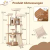 COSTWAY kočičí strom 168cm, kočičí strom velký, Náhled obrázku produktu 3