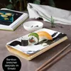 Moritz & Moritz Sushi Set 10tlg Pinselstriche Schwarz Produktbild-Vorschau 5