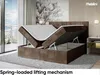 MEBLINI Boxspringbett mit Bettkasten - Gepolstert Produktbild-Vorschau 3