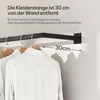 EUGAD Kleiderstange Wandmontage, Garderobe Rohr industrial, Produktbild-Vorschau 5