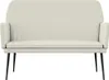 vidaXL Ławka kremowa 108x79x79 cm aksamitna Podgląd zdjęcia produktu 3