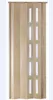 A closed folding door with frosted glass panels. Podgląd zdjęcia produktu