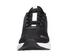 A front view of a black Puma running shoe with white accents. Produktbild-Vorschau