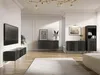 FURNLUX Anrichte Iseo Schwarz Und Gold 154cm / Hauptfarbe: Produktbild-Vorschau 6