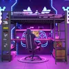 Łóżko piętrowe Flieks 140 x 200 cm z oświetleniem LED, Podgląd zdjęcia produktu 2