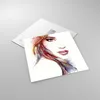 Bilder auf glas - Dame perfekt Kleid Eleganz - 60x60cm - Produktbild-Vorschau 2