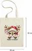 Merry and Bright Lustiges Rentiermotiv Jutebeutel Produktbild-Vorschau 2