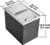 Pojemnik na lód VEVOR 26,7 l, 456 x 304 x 371 mm ze stali Podgląd zdjęcia produktu 8