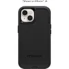 A black OtterBox Defender case for an iPhone 15 Pro is shown from the back. Produktbild-Vorschau