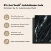 KitchenYeah© Herdabdeckplatte Marmor - Schwarz - Luxus , Produktbild-Vorschau 6