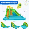 Aufblasbar Wasserpark mit Doppelrutsche, Kletterwand & Produktbild-Vorschau 3