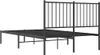 vidaXL Bettgestell mit Kopfteil Metall Schwarz 120x190 cm Produktbild-Vorschau 6