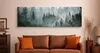 Obraz na plátně LAS WE MGLE Krajina Panorama 145x45cm Náhled obrázku produktu 4