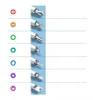 A set of screwdriver bits with corresponding colored icons. Anteprima dell’immagine prodotto