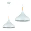 MasterLED lampa wisząca MIKO E27 biały & drewno | lampa Podgląd zdjęcia produktu 1