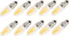 Sada 10 ks žiaroviek E12 3 W s vláknom pre lustre, teplá Náhľad obrázku produktu 5