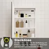 LED Spiegelschrank 60x70 cm mit Rasier-Steckdose Drei Produktbild-Vorschau 8