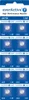 A blister pack of button cell batteries. Voir les images du produit