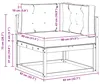 vidaXL Outdoor Ecksofa Natur Produktbild-Vorschau 8