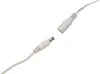 A close-up shot of a white DC power connector and its female counterpart, isolated on a white background. Produktbild-Vorschau