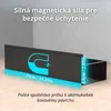 Sada 2 magnetických políc na chladničku – Čierna – Kovový Náhľad obrázku produktu 6