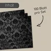 100 Tischunterlagen Black Ornament I DIN A3 eckig I Produktbild-Vorschau 3