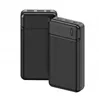 Two black power banks are shown against a white background. One is in the foreground and slightly to the right, while the other is in the background and slightly to the left. Produktbild-Vorschau