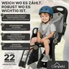 Kinder Fahrradsitz hinten – bis 22 kg – Montage an Rahmen Produktbild-Vorschau 3
