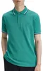Poloshirt 2-Knopf-Piqué Fred Perry grün 100% Baumwolle Produktbild-Vorschau 4