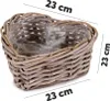 Rattan Pflanzherzen als Pflanzkübel Pflanztöpfe in 23, 30 Produktbild-Vorschau 2