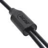 A close-up shot of a black InLine brand USB 2-in-1 Y-charging cable connector. Produktbild-Vorschau