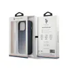 A product package for a US Polo Assn. iPhone 14 Pro case, showing the case inside the packaging. Produktbild-Vorschau