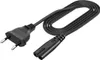 A black power cord with a European plug on one end and a C5 connector on the other, coiled on a white background. Náhľad obrázku produktu