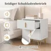 Kleiner Nachttisch, Beistelltisch mit 2 Schubladen, Produktbild-Vorschau 8