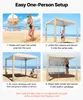 VEVOR Cabana da spiaggia, tenda da spiaggia 2,4 x 2,4 m con Anteprima dell’immagine prodotto 5