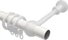 Interdeco Gardinenstange / Vorhangstange Weiß / Kirschbaum Produktbild-Vorschau 3