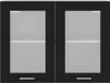 vidaXL Szafka wisząca szklana czarna 80x31x60 cm płyta Podgląd zdjęcia produktu 4