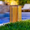 Lanterne solaire décorative LED blanc chaud CHENNAI en bois Voir les images du produit 2