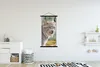 MuchoWow® Textilposter Luchs - Wald - Grau 90x180 cm mit Produktbild-Vorschau 2