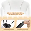 Yaheetech 4er Set Schreibtischstuhl drehbar, samtiger Produktbild-Vorschau 8