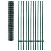 vidaXL Metallzaun Stahl 20 x 1,5 m Grün Produktbild-Vorschau 3