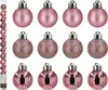 Weihnachtskugeln Kunststoff 3cm 14er Set - Lippenstiftrosa Produktbild-Vorschau