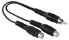 Hama 00205183, RCA, Samec, 2 x RCA, Samice, Černá Náhled obrázku produktu 3