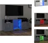 A collage of images showing a TV cabinet with LED lighting in different colors. Anteprima dell’immagine prodotto