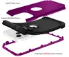 iPhone 14 Pro Hülle, 3 in 1 Hybrid PC TPU Stossfest Robust Produktbild-Vorschau 3
