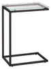 Relaxdays Beistelltisch, U-Form, Glas Tischplatte, Metall, Produktbild-Vorschau 8